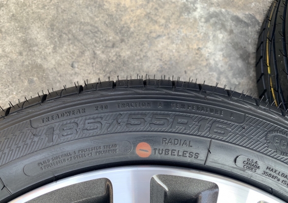 ล้อแม็ก Honda Jazz GK ขอบ16 พร้อมยางใหม่ 185-55-16 Goodyear ปลายปี 18