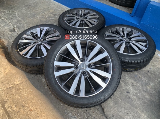ล้อแม็ก Honda Jazz GK ขอบ16 พร้อมยางใหม่ 185-55-16 Goodyear ปลายปี 18