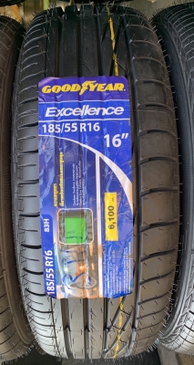 ล้อแม็ก Honda Jazz GK ขอบ16 พร้อมยางใหม่ 185-55-16 Goodyear ปลายปี 18