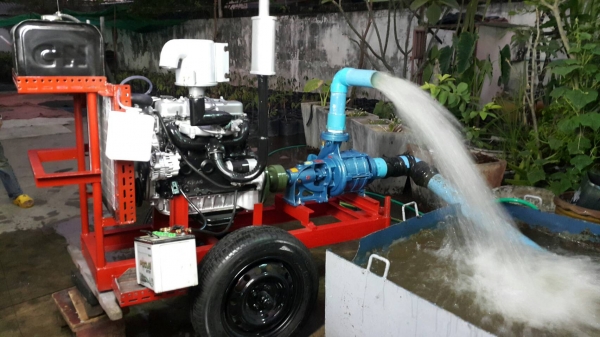 เครื่องสูบนํ้าประกอบใหม่พร้อมใช้งาน