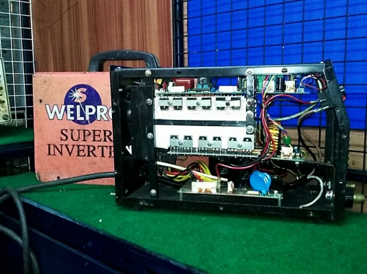 ตู้เชื่อม welpro arc 160 มือสองของดี พร้อมสาย เชื่อม  7 เมตร GND 5 เมตร