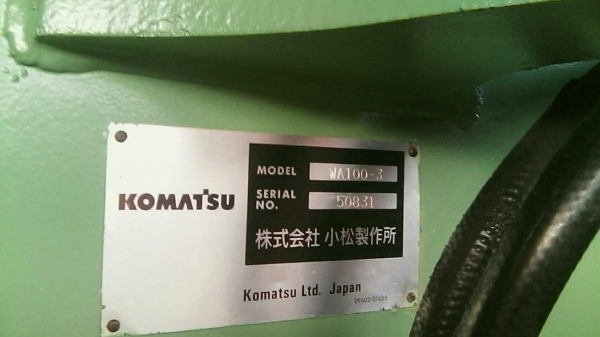 ขายรถตัก KOMATSU WA100-3 ขายรถตัก KOMATSU WA100-3