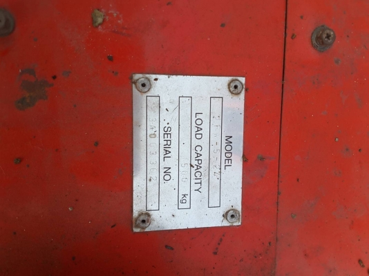 โฟล์คลิฟท์ไฟฟ้า SUGICO ขนาดยก 500 โล เสาสูง 3 เมตร ยกน้ำหนักเต็มที่ 700 โล ยางตัน ขายตามสภาพ เก่านอก พร้อมใช้งาน 45,000 บ.