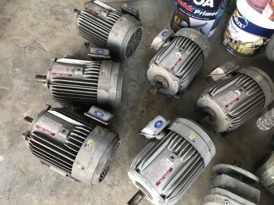 ขายมอเตอร์ Mitsubishi 2HP. 6Pole 380V รอบช้า คัวใหญ่แรงบิดเยอะ สภาพสวยเดิมๆ พร้อมใช้งาน มี 6ตัวครับ