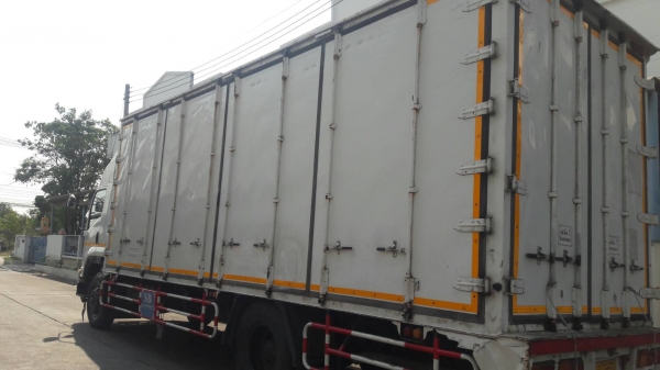 ขายรถบรรทุกหกล้อ (มีค่าแนะนำให้ )ISUZU รุ่น 240 FTR 240 ปี สิงหาคม 2556 ตู้ทีบ 10 บาน ยาว 7.50 เมตร 