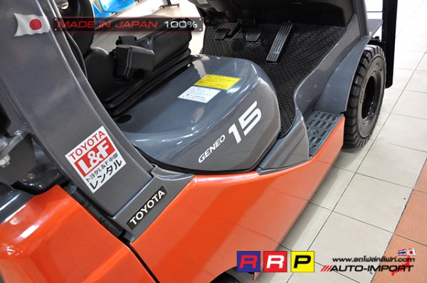 ขายรถโฟล์คลิฟท์มือสอง TOYOTA รุ่น 8FG15-11041 นำเข้าจากประเทศญี่ปุ่น 100\% ไม่เคยใช้งานในไทย ขายรถโฟล์คลิฟท์มือสอง TOYOTA รุ่น 8FG15-11041 นำเข้าจากประเทศญี่ปุ่น 100\% ไม่เคยใช้งานในไทย