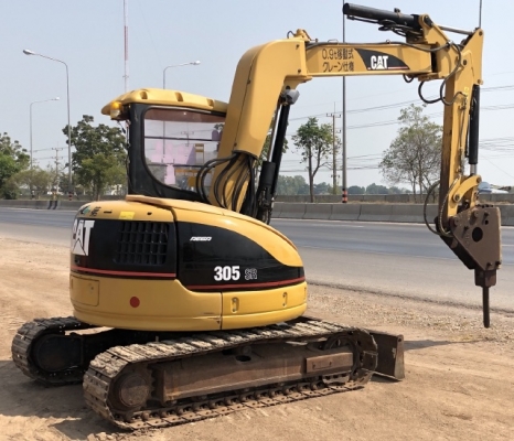 ขายรถขุด CAT 305SR หัวกระแทก นำเข้าเองจากญี่ปุ่น สภาพสวยพร้อมใช้ มีVDOการทำงานครับ