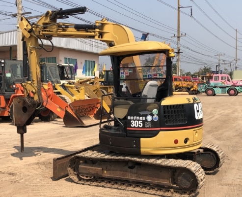 ขายรถขุด CAT 305SR หัวกระแทก นำเข้าเองจากญี่ปุ่น สภาพสวยพร้อมใช้ มีVDOการทำงานครับ