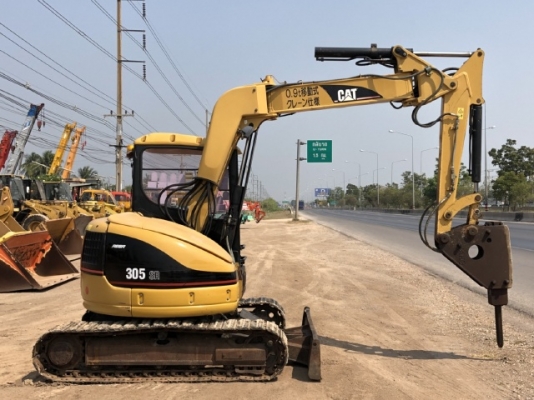 ขายรถขุด CAT 305SR หัวกระแทก นำเข้าเองจากญี่ปุ่น สภาพสวยพร้อมใช้ มีVDOการทำงานครับ