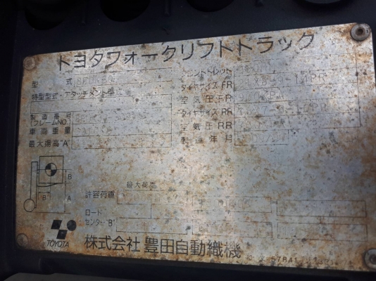 TOYOTA 2ตัน รุ่น8 ดีเซล เสายกสูง 3.3 เมตร งาสไลด์ ชั่วโมงน้อย รถสวย พร้อมใช้ รถสวย ชั่วโมงน้อย นำเข้าญี่ปุ่น ไม่เคยใชในไทย รถนอก ชมเครื่องจักร โฟล์คลิฟท์ รอก นับ1,000รายการจากญี่ปุ่นwww.paholgroup.com