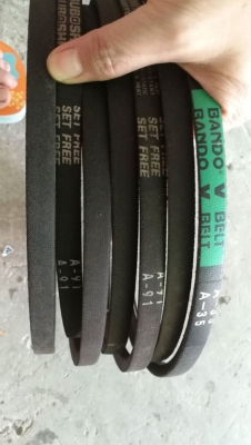 3เส้น200 บ.ส่งถึงบ้านฟรี โทร 083-2000058 LINE ID: line832923 ชุดสายพานขับร่อง A 91 จำนวน2เส้น และร่อ