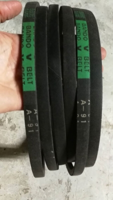 2เส้น200 บ.ส่งถึงบ้านฟรี โทร 083-2000058 LINE ID: line832923 ชุดสายพานขับร่อง A91 อย่างดีของใหม่ ยี่
