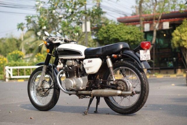ร้าน วุฒิ นนบุรี ขาย HONDA CB350 แต่งคาเฟ่ รถสวยพร้อมใช้เครื่องดี