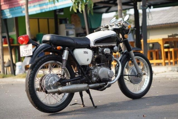 ร้าน วุฒิ นนบุรี ขาย HONDA CB350 แต่งคาเฟ่ รถสวยพร้อมใช้เครื่องดี