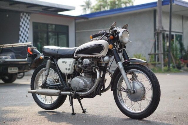ร้าน วุฒิ นนบุรี ขาย HONDA CB350 แต่งคาเฟ่ รถสวยพร้อมใช้เครื่องดี