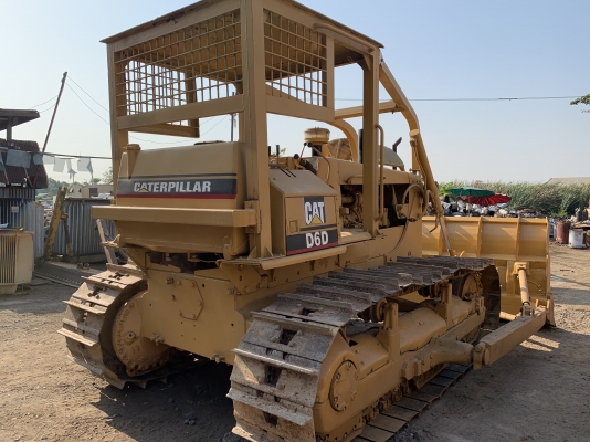 รถดันดิน Caterpillar D6D ตีนเป็ดแต่ใส่แผ่นตีนไก่ เกียร์ตัด สภาพดี เครื่องดี ช่วงล่างแน่น