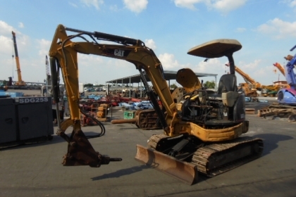 ขายรถแบคโฮ CATERPILLAR 303 (มีหัวแย็กปูน พร้อมบุ้งกี๋)