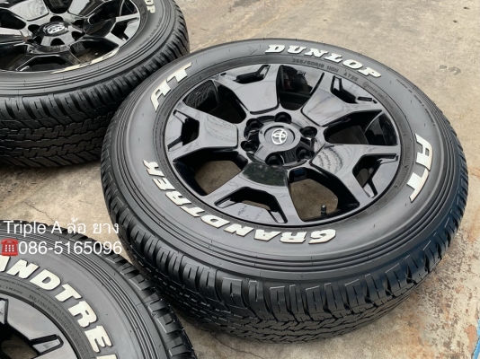 ล้อแม็กป้ายแดง Toyota Revo Rocco ขอบ 18 พร้อมยางป้ายแดง 265-60-18 Dunlop ปลายปี 18 ใหม่ยกห้าง สวยกริ๊บ