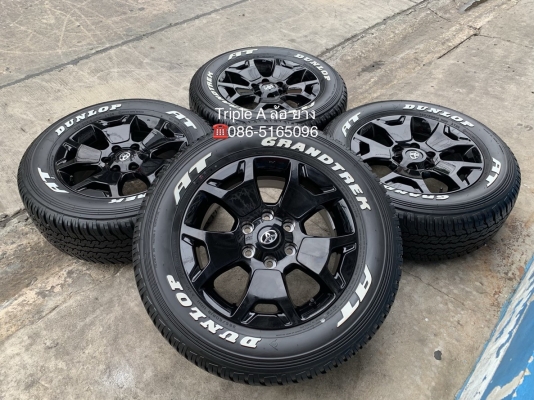 ล้อแม็กป้ายแดง Toyota Revo Rocco ขอบ 18 พร้อมยางป้ายแดง 265-60-18 Dunlop ปลายปี 18 ใหม่ยกห้าง สวยกริ๊บ