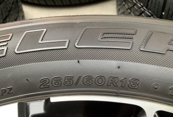 ล้อแม็ก Mitsu All New Pajero Sport ตัวท๊อป ขอบ 18 พร้อมยาง 265-60-18 Bridgestone ปลายปี 17 สภาพดี ดอกยางเต็มๆ