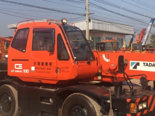 ขายรถเครน TADANO TR100M-1 (ขนาด 10 ตัน) ปี 2000 นำเข้าเองจากญี่ปุ่น สภาพสวยพร้อมใช้ มีVDOการทำงานครั