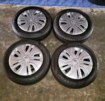 ล้อรถเก๋งกะทะมิสซูขอบ14ถอดป้ายแดงพร้อมยางดันลอป165/65/14ปี18