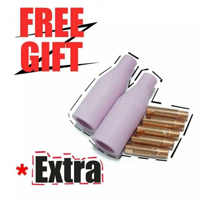 HITBOX เครื่องเชื่อมไม่ใช้แกส  MIG120 MMA ฟังก์ชั่นเครื่องเชื่อม 220 โวลต์พร้อมอุปกรณ์เสริม