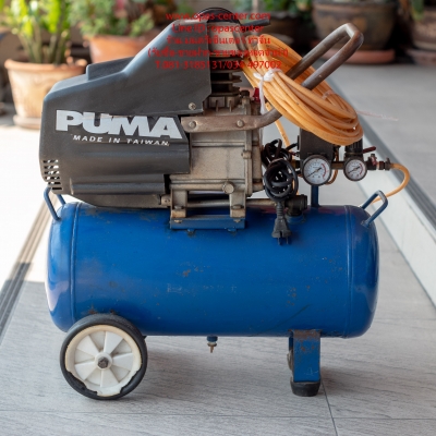 เครื่องปั้มลม PUMA รุ่น XM-2525 ถัง 25 ลิตร 3 HP สภาพใหม่ พร้อมใช้งาน
