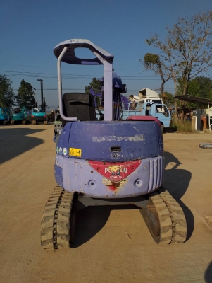 ขายรถขุด Komatsu PC28UU-3 เครื่องKomatsu 3สูบ เครื่องยนต์3D82 คอนโทรลสั้น ปั้มนิ้ว แทรคยาง มีหลังคา 