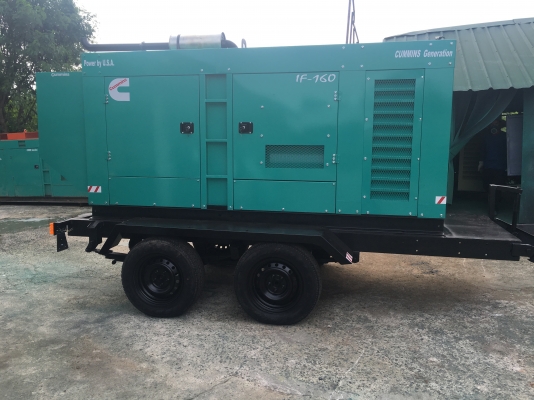 เครื่องปั่นไฟCummins160kva.พร้อมล้อพ่วงลูกค้าTRUCK2HANDรับส่วนลดพิเศษ พร้อมรับประกัน2ปี