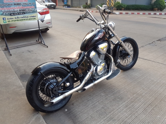 ขาย HONDA STEED400 แต่ง OLD SCHOOL โครเมี่ยมเงา แฮนด์แต่ง ท่อแต่ง อินวอยส์ สรรพสามิตร ราคา 58500 บาท