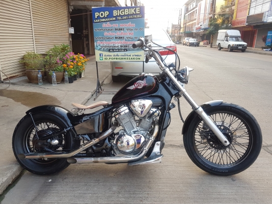 ขาย HONDA STEED400 แต่ง OLD SCHOOL โครเมี่ยมเงา แฮนด์แต่ง ท่อแต่ง อินวอยส์ สรรพสามิตร ราคา 58500 บาท