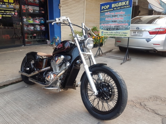ขาย HONDA STEED400 แต่ง OLD SCHOOL โครเมี่ยมเงา แฮนด์แต่ง ท่อแต่ง อินวอยส์ สรรพสามิตร ราคา 58500 บาท