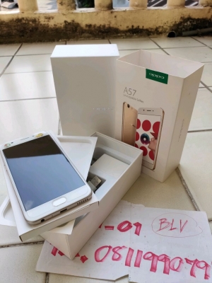 Oppo a57 อุปกรณ์ครบกล่อง พร้อมใช้