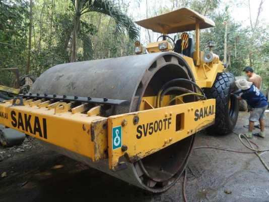 รถบดสั่นเสทือน10ตัน 2เปลือก2เพลาหนามหุ้มเรียบ Sakai SV500TFเครื่องIsuzu เอกสารเล่มทะเบียน เจ้าของขาบเอง รถบดสั่นเสทือน10ตัน 2เปลือก2เพลาหนามหุ้มเรียบ Sakai SV500TFเครื่องIsuzu เอกสารเล่มทะเบียน เจ้าของขาบเอง