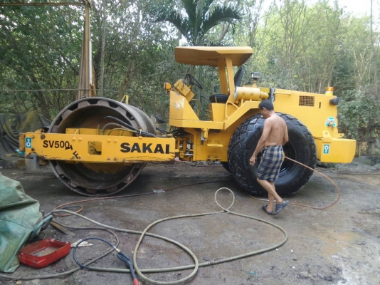 รถบดสั่นเสทือน10ตัน 2เปลือก2เพลาหนามหุ้มเรียบ Sakai SV500TFเครื่องIsuzu เอกสารเล่มทะเบียน เจ้าของขาบเอง รถบดสั่นเสทือน10ตัน 2เปลือก2เพลาหนามหุ้มเรียบ Sakai SV500TFเครื่องIsuzu เอกสารเล่มทะเบียน เจ้าของขาบเอง