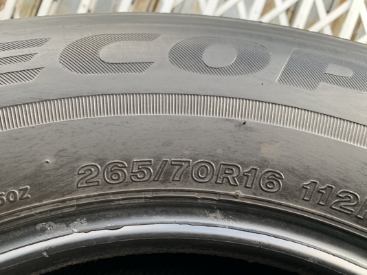 ยาง 265-70-16 Bridgestone ปี 14(2เส้น), ปี 16(2เส้น)
