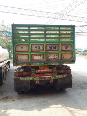 ลูกพ่วงมิเนียมสามเพลาแท้ อู่เอสที ปี 57 ช่วงยาว 6.50 เมตร ยางมีด้อยบางเส้น ทะเบียนพร้อม