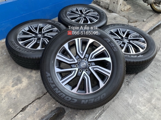 ล้อแม็กป้ายแดง Nissan Terra ขอบ 18 พร้อมยางป้ายแดง 255 60 18 Toyo สวยกริ๊บ ดอกเต็ม มีตุ่ม