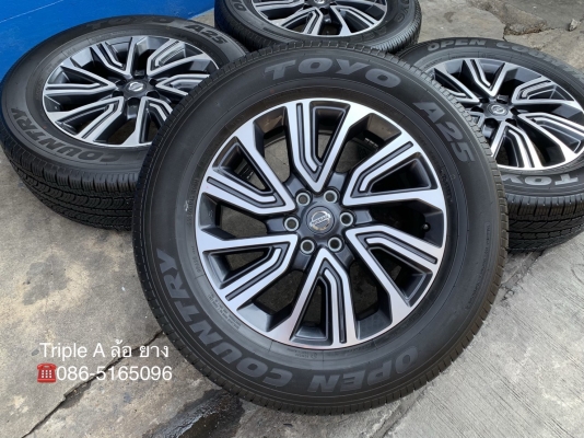ล้อแม็กป้ายแดง Nissan Terra ขอบ 18 พร้อมยางป้ายแดง 255 60 18 Toyo สวยกริ๊บ ดอกเต็ม มีตุ่ม