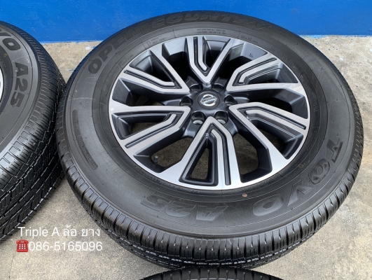 ล้อแม็กป้ายแดง Nissan Terra ขอบ 18 พร้อมยางป้ายแดง 255 60 18 Toyo สวยกริ๊บ ดอกเต็ม มีตุ่ม