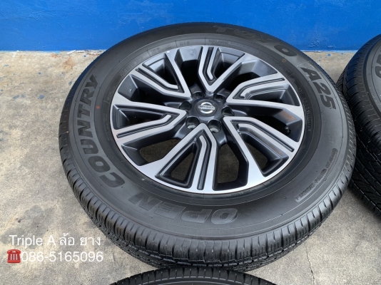 ล้อแม็กป้ายแดง Nissan Terra ขอบ 18 พร้อมยางป้ายแดง 255 60 18 Toyo สวยกริ๊บ ดอกเต็ม มีตุ่ม