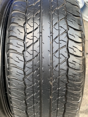 ล้อแม็ก Mitsu Pajero 6รู139 ขอบ 17(ก้านวาย) พร้อมยาง 245-65-17 Dunlop ปลายปี14 แม็กสวย ดอกยางเต็ม