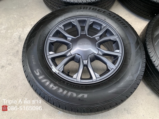 ล้อแม็กป้ายแดง ISUZU X-Series 2018 ขอบ 16 รุ่นใหม่ล่าสุด พร้อมยางป้ายแดง Bridgestone 215-70-16 ปี 18 แม็กสวย เนียน ดอกเต็มๆ