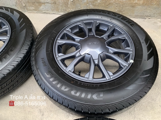 ล้อแม็กป้ายแดง ISUZU X-Series 2018 ขอบ 16 รุ่นใหม่ล่าสุด พร้อมยางป้ายแดง Bridgestone 215-70-16 ปี 18 แม็กสวย เนียน ดอกเต็มๆ