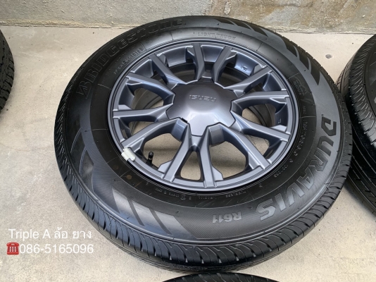 ล้อแม็กป้ายแดง ISUZU X-Series 2018 ขอบ 16 รุ่นใหม่ล่าสุด พร้อมยางป้ายแดง Bridgestone 215-70-16 ปี 18 แม็กสวย เนียน ดอกเต็มๆ