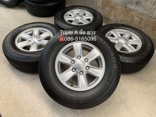 ล้อแม็ก ISUZU D-Max All New ขอบ 16 พร้อมยาง 245-70-16 Yokohama ปี 15 สภาพดี ดอกยางหนาปึก