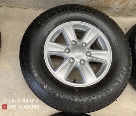 ล้อแม็ก ISUZU D-Max All New ขอบ 16 พร้อมยาง 245-70-16 Yokohama ปี 15 สภาพดี ดอกยางหนาปึก