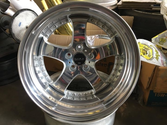 ล้อ SSR AGLE PREMIUM 2 ชิ้นแท้ ขอบ 18x8.5&quot; 5/114.3 สวยๆประมูลญี่ปุ่น