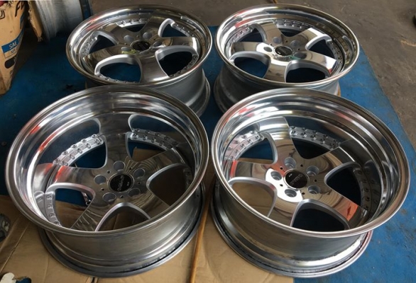 ล้อ SSR AGLE PREMIUM 2 ชิ้นแท้ ขอบ 18x8.5&quot; 5/114.3 สวยๆประมูลญี่ปุ่น